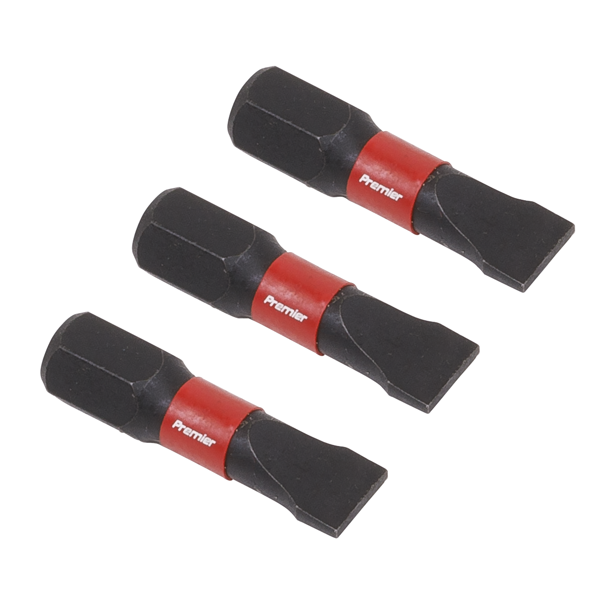 Sealey AK8203 3pc 25mm Slotted 6.5mm Impact Power Tool Bit Set
