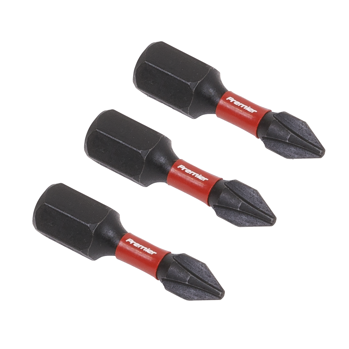 Sealey AK8204 3pc 25mm Phillips #1 Impact Power Tool Bit Set