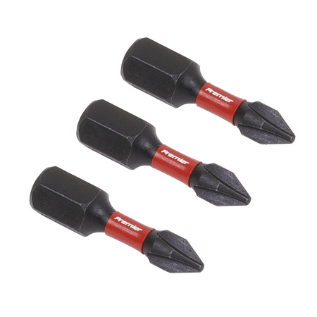 Sealey AK8204 3pc 25mm Phillips #1 Impact Power Tool Bit Set