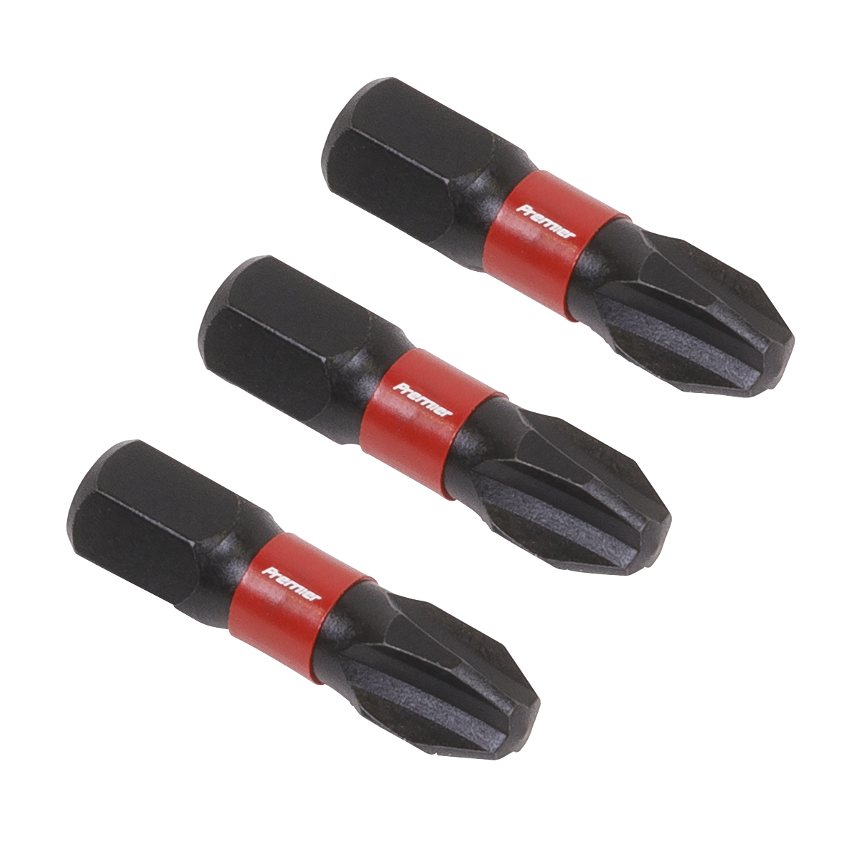 Sealey AK8206 3pc 25mm Phillips #3 Impact Power Tool Bit Set