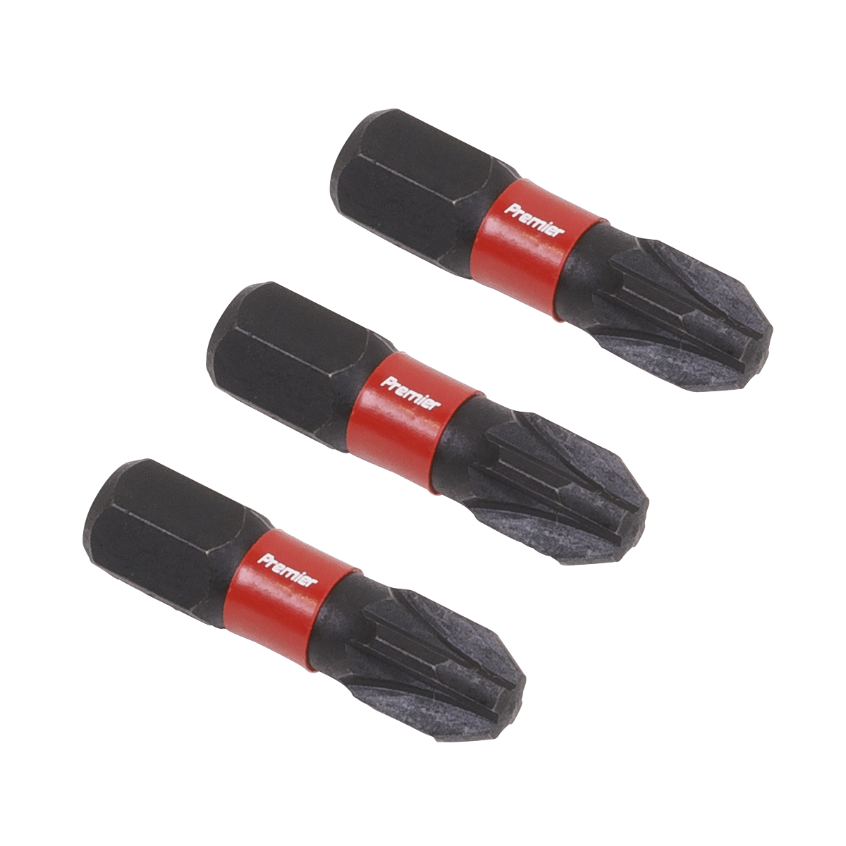 Sealey AK8209 3pc 25mm Pozi #3 Impact Power Tool Bit Set