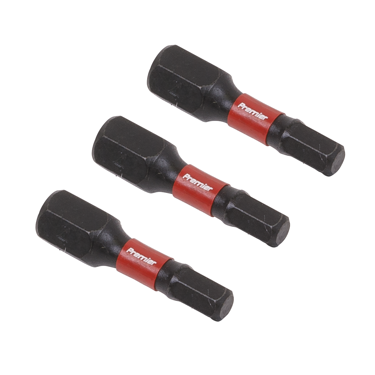 Sealey AK8212 3pc 25mm Hex 4mm Impact Power Tool Bit Set