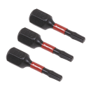 Sealey AK8215 3pc 25mm TRX-Star* T10 Impact Power Tool Bit Set