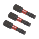 Sealey AK8218 3pc 25mm TRX-Star* T25 Impact Power Tool Bit Set