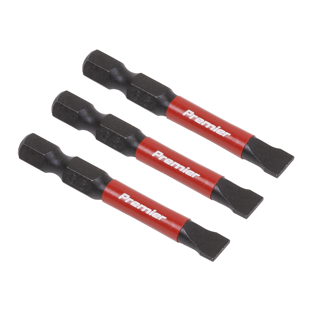 Sealey AK8228 3pc 50mm Slotted 6.5mm Impact Power Tool Bit Set