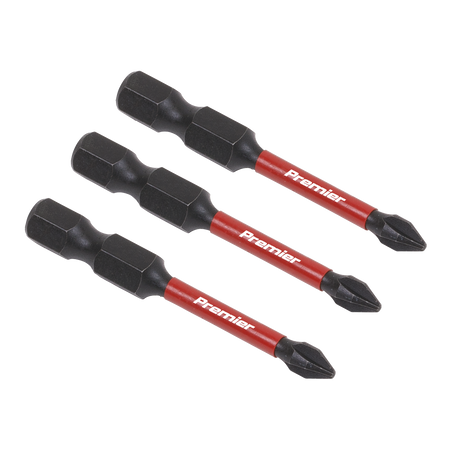Sealey AK8229 3pc 50mm Phillips #1 Impact Power Tool Bit Set