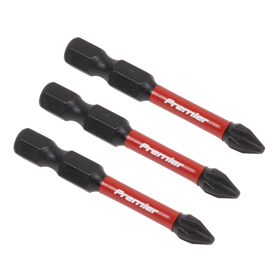 Sealey AK8230 3pc 50mm Phillips #2 Impact Power Tool Bit Set