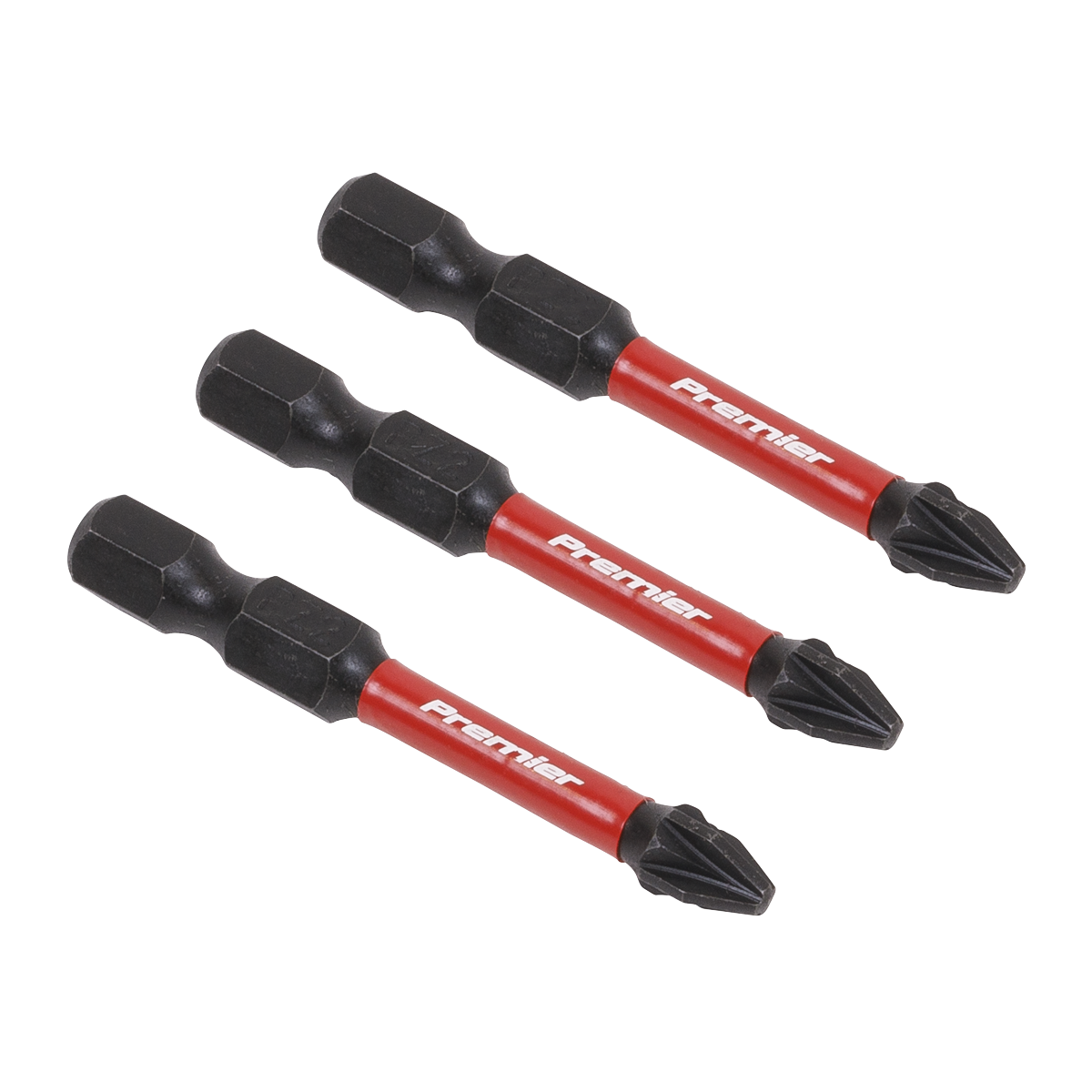Sealey AK8233 3pc 50mm Pozi #2 Impact Power Tool Bit Set