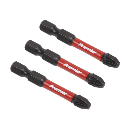 Sealey AK8234 3pc 50mm Pozi #3 Impact Power Tool Bit Set