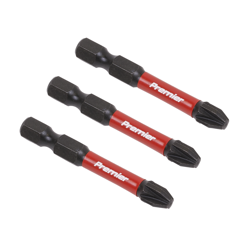 Sealey AK8234 3pc 50mm Pozi #3 Impact Power Tool Bit Set