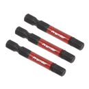 Sealey AK8239 3pc 50mm Hex 6mm Impact Power Tool Bit Set