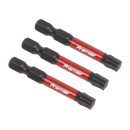 Sealey AK8246 3pc 50mm TRX-Star* T40 Impact Power Tool Bit Set