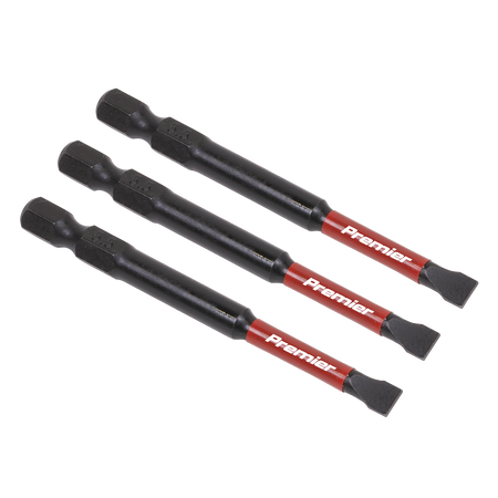 Sealey AK8252 3pc 75mm Slotted 5.5mm Impact Power Tool Bit Set
