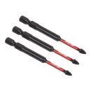 Sealey AK8257 3pc 75mm Pozi