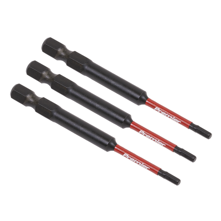 Sealey AK8260 3pc 75mm Hex 2.5mm Impact Power Tool Bit Set