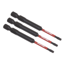 Sealey AK8265 3pc 75mm TRX-Star* T10 Impact Power Tool Bit Set