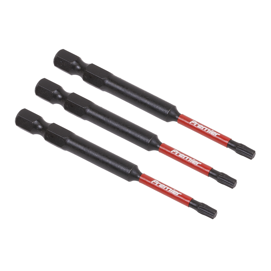 Sealey AK8266 3pc 75mm TRX-Star* T15 Impact Power Tool Bit Set