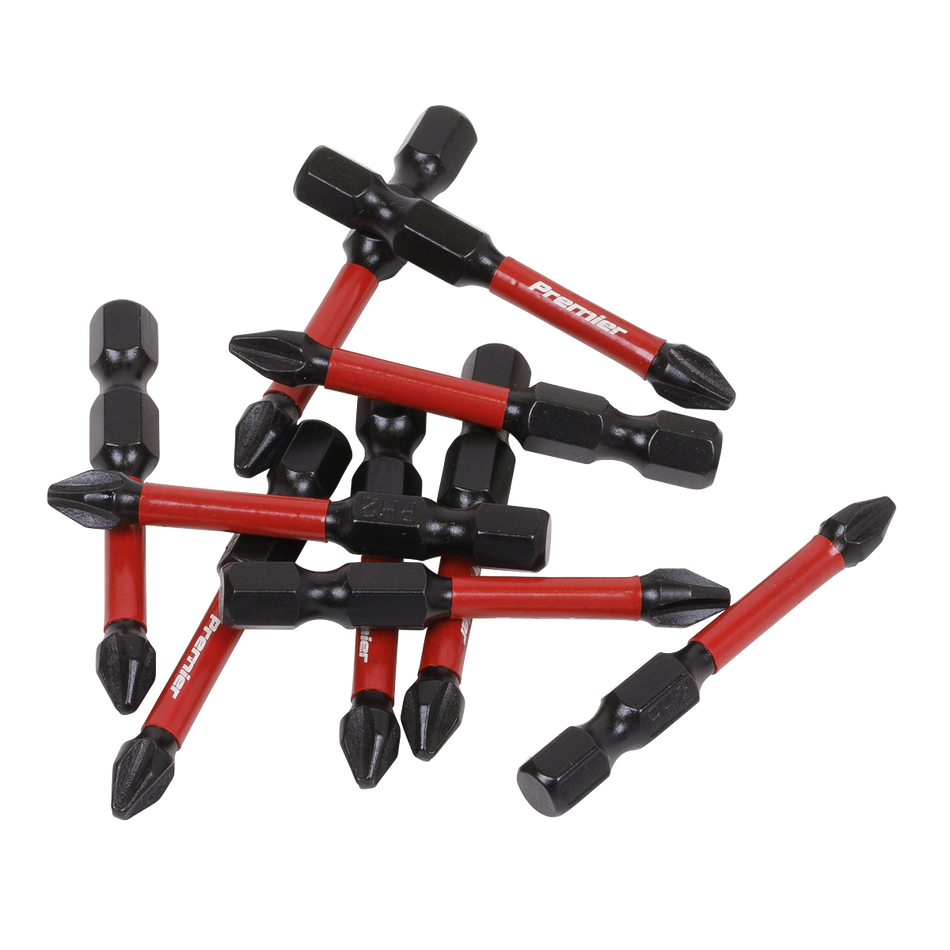 Sealey AK8274 10pc 50mm Phillips #2 Impact Power Tool Bits