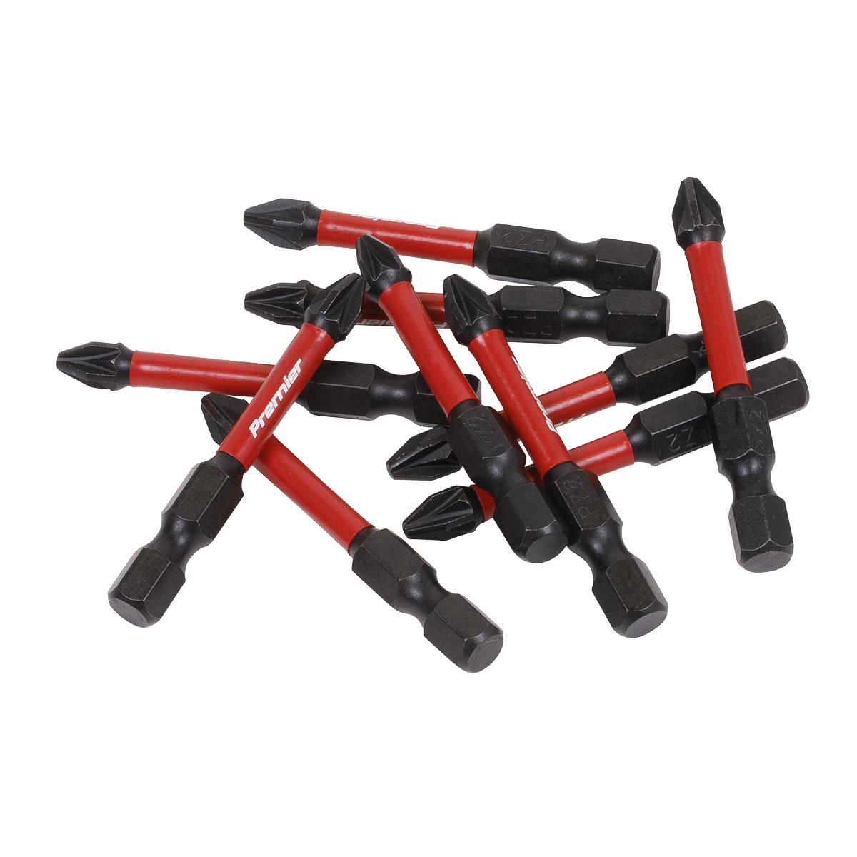 Sealey AK8275 50mm Pozi #2 Impact Power Tool Bits - 10pc