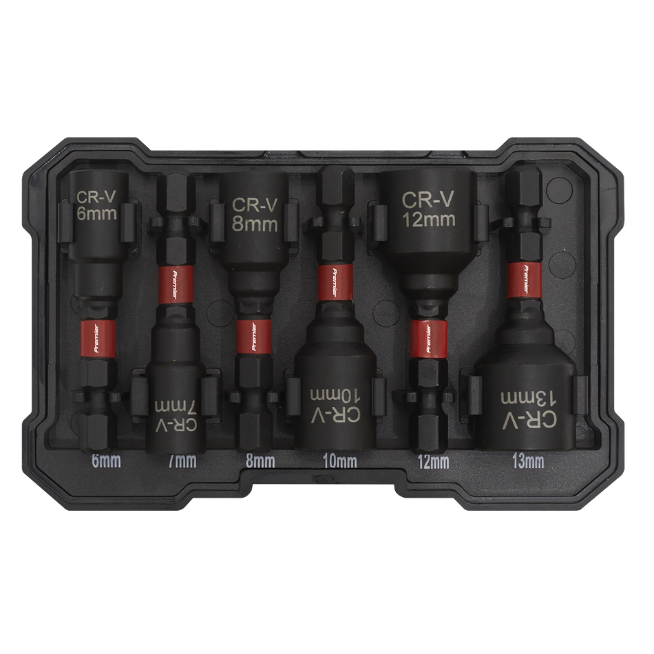 Sealey AK8287 6pc Impact Grade Nut Driver Set
