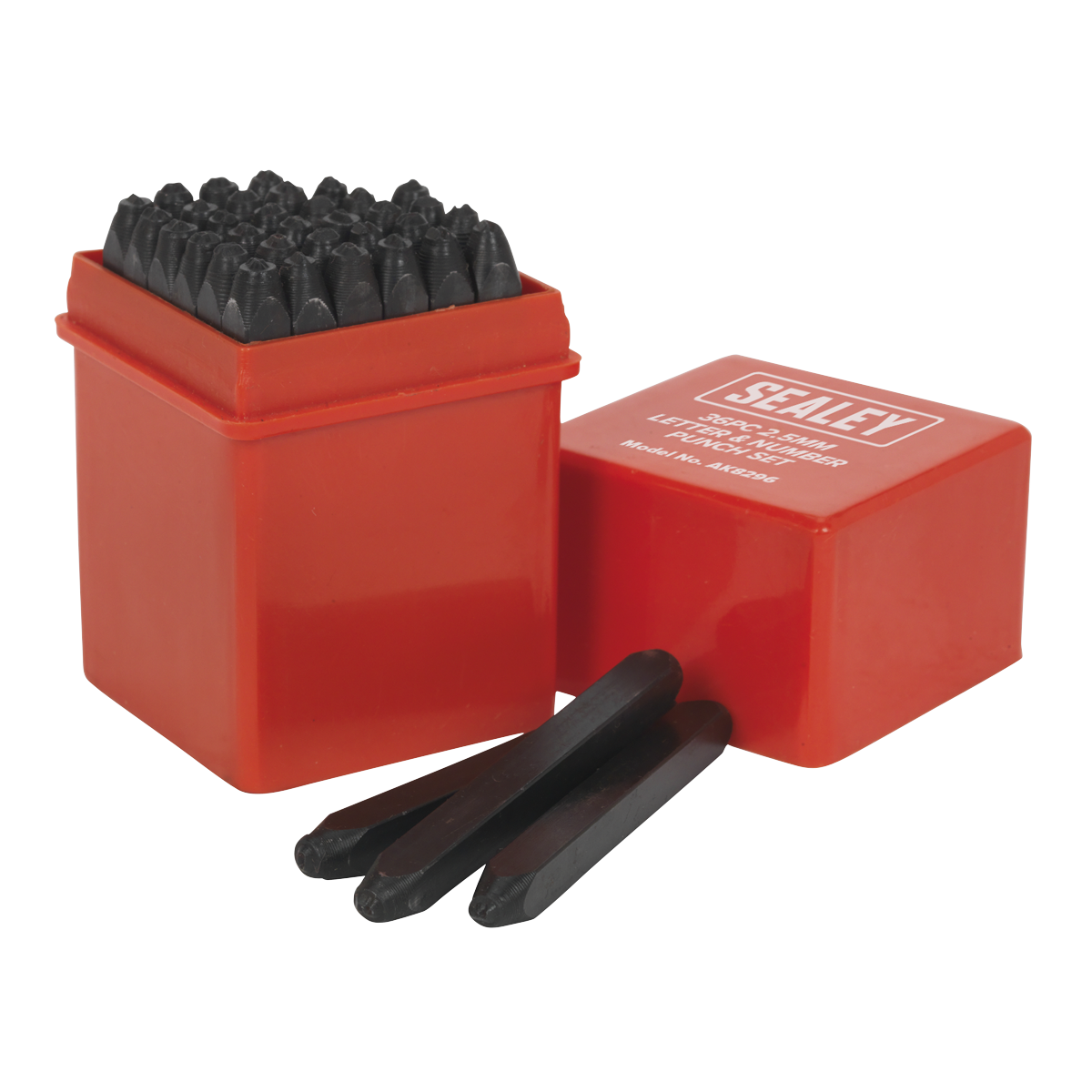 Sealey AK8296 36pc 2.5mm Letter & Number Punch Set