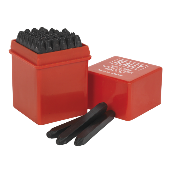 Sealey AK8296 36pc 2.5mm Letter & Number Punch Set