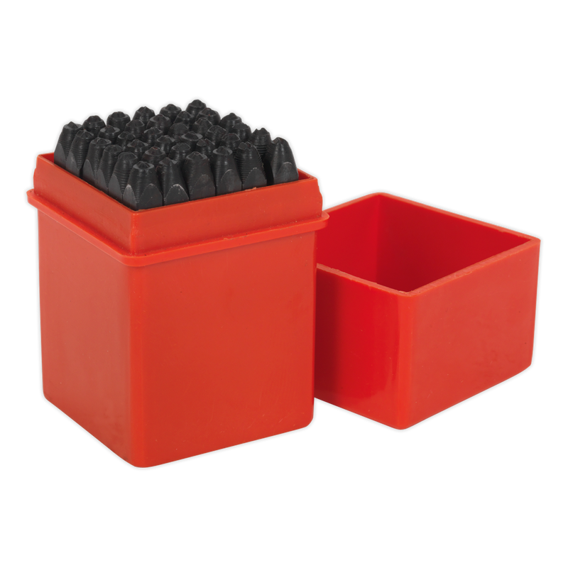 Sealey AK8296 36pc 2.5mm Letter & Number Punch Set