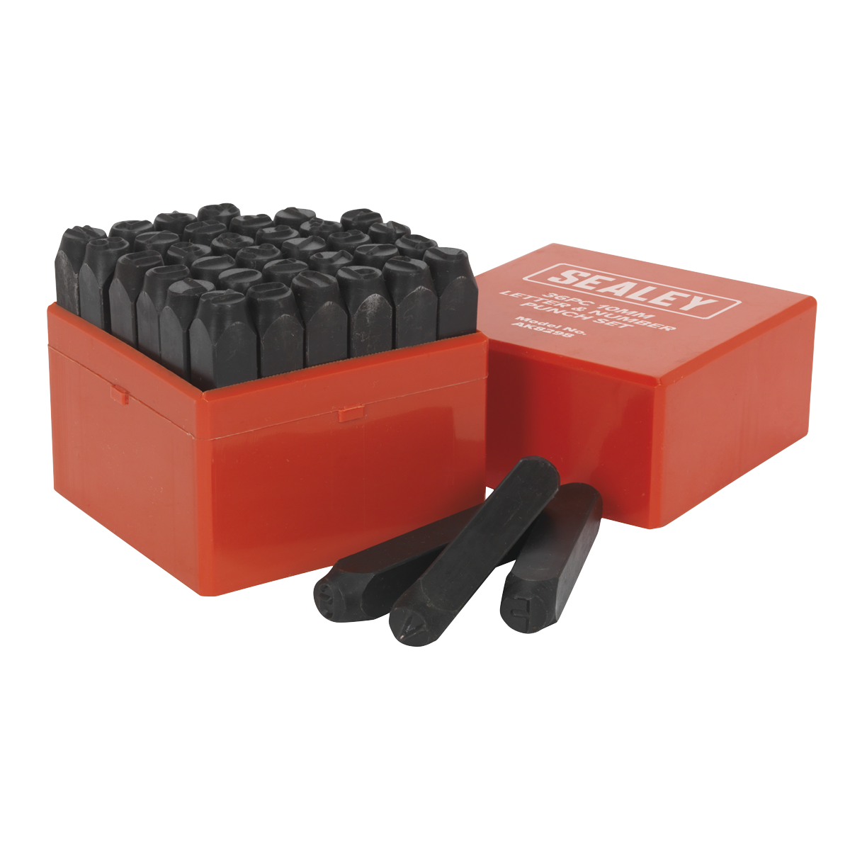 Sealey AK8298 36pc 10mm Letter & Number Punch Set