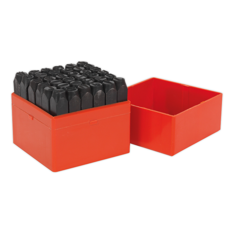 Sealey AK8298 36pc 10mm Letter & Number Punch Set