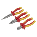 Sealey AK83452 3pc Pliers Set - VDE Approved