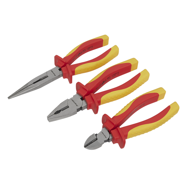 Sealey AK83452 3pc Pliers Set - VDE Approved
