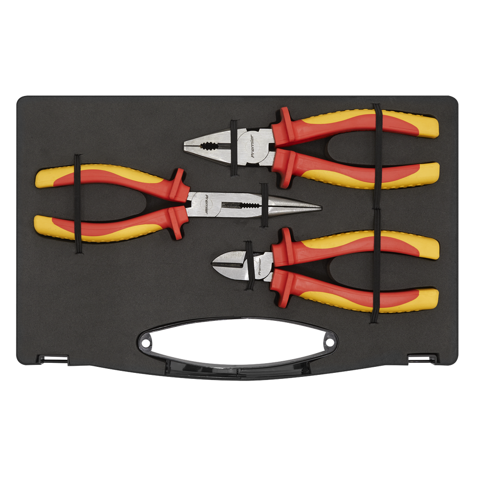 Sealey AK83452 3pc Pliers Set - VDE Approved