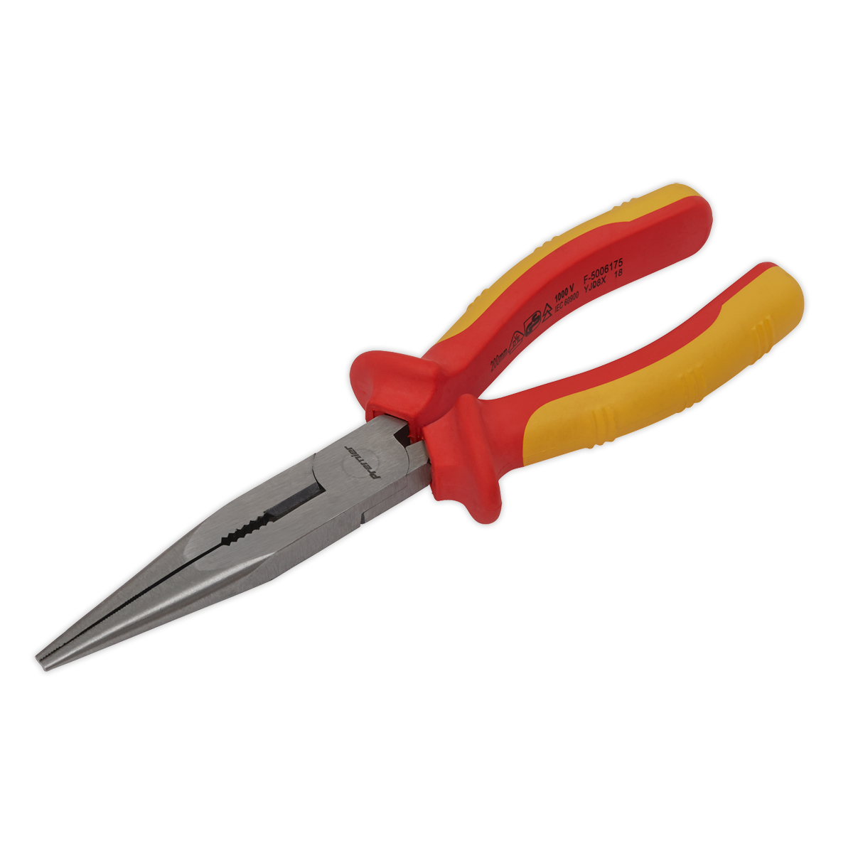 Sealey AK83457 200mm Long Nose Pliers - VDE Approved