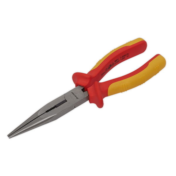 Sealey AK83457 200mm Long Nose Pliers - VDE Approved