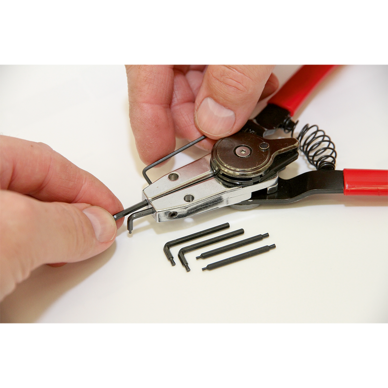 Sealey AK8453 Quick Change Internal/External Circlip Pliers Set