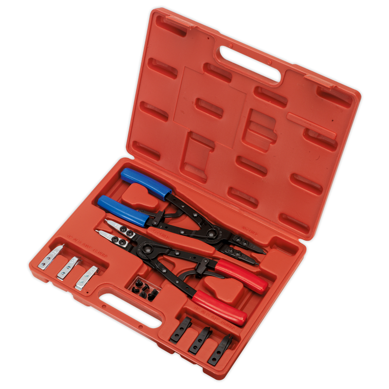 Sealey AK8500 265mm Heavy-Duty Circlip Pliers Set