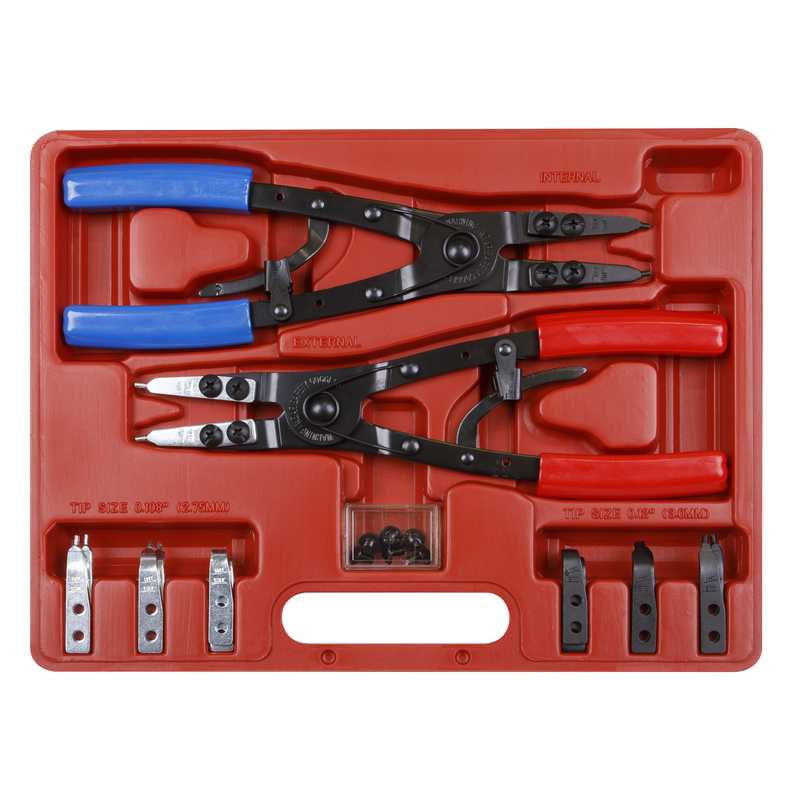 Sealey AK8500 265mm Heavy-Duty Circlip Pliers Set