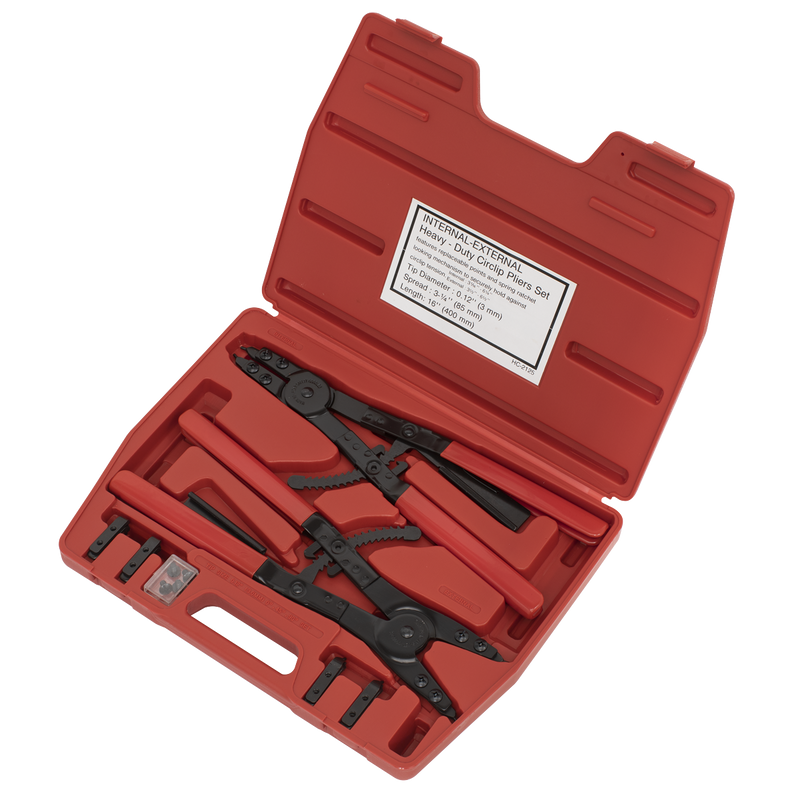 Sealey AK8501 400mm Heavy-Duty Circlip Pliers Set