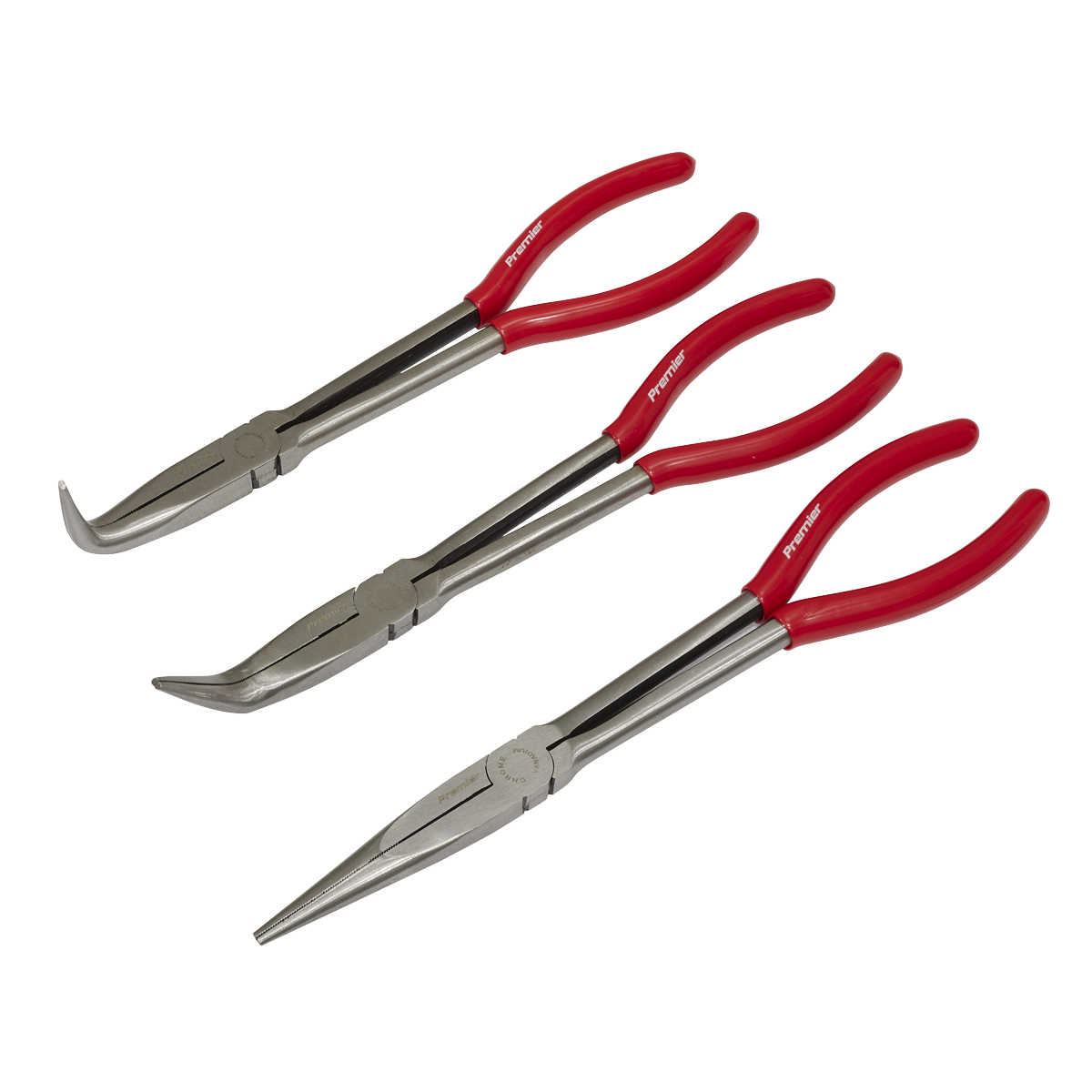 Sealey AK8568 3pc 280mm Needle Nose Pliers Set