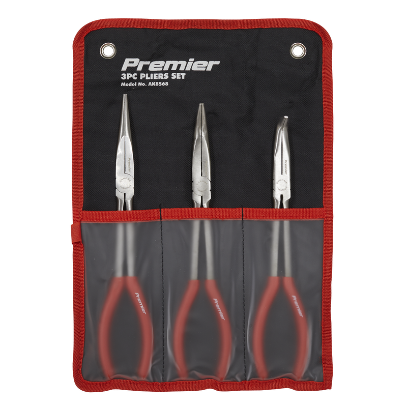 Sealey AK8568 3pc 280mm Needle Nose Pliers Set