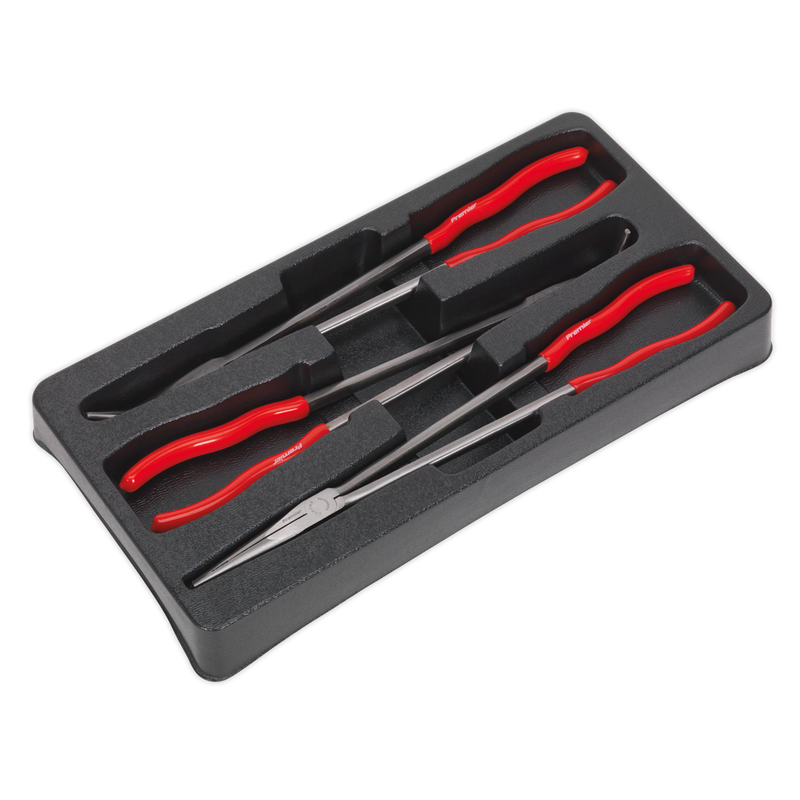Sealey AK8576 3pc 400mm Extra-Long Needle Nose Pliers Set