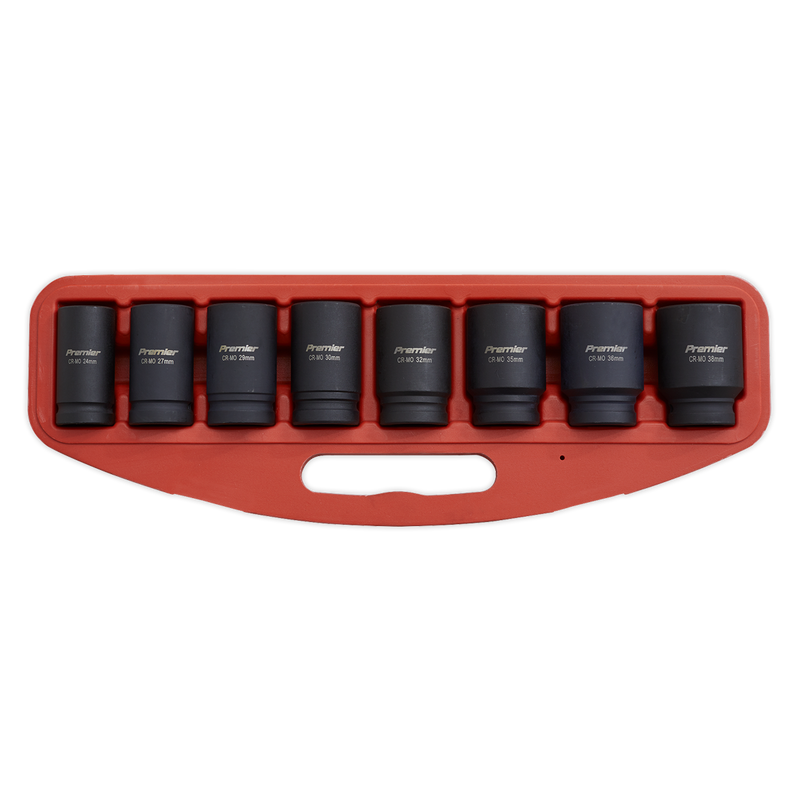Sealey AK885 8pc 3/4"Sq Drive Deep Impact Socket Set