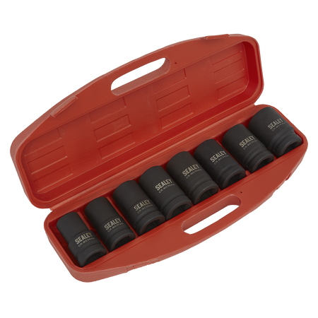 Sealey AK888M 8pc 1"Sq Drive Deep Impact Socket Set