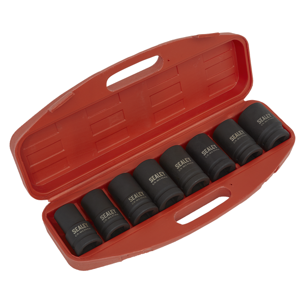 Sealey AK888M 8pc 1"Sq Drive Deep Impact Socket Set