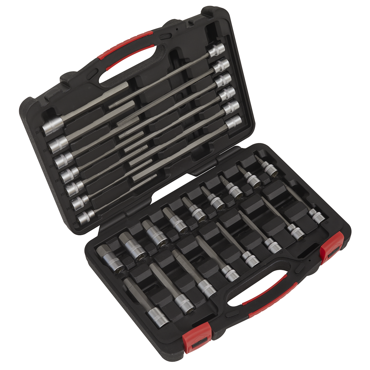 Sealey AK89000 30pc 3/8"Sq Drive Hex Socket Bit Set - Platinum Series