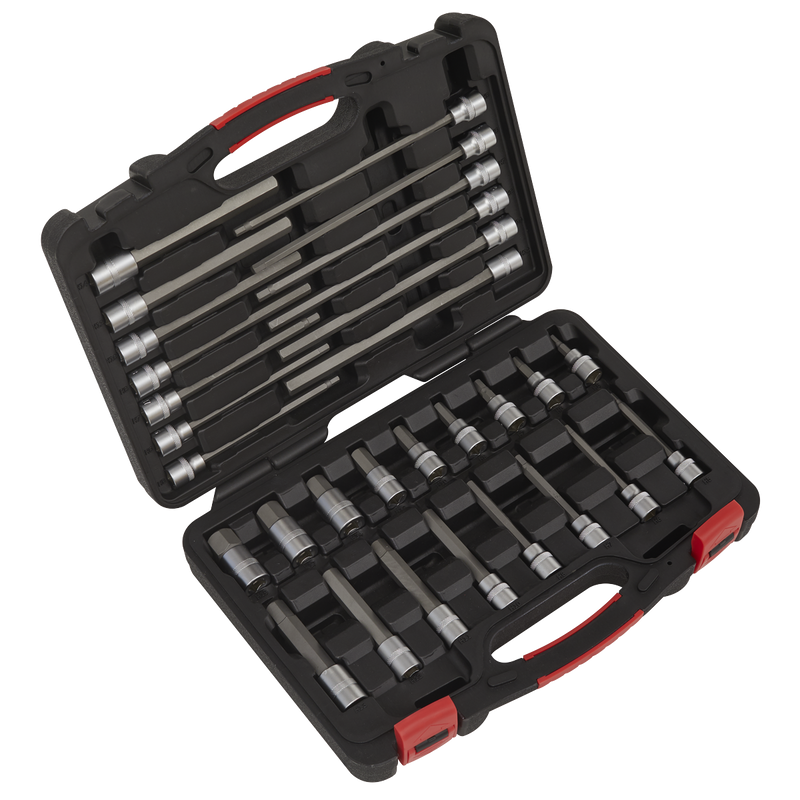 Sealey AK89000 30pc 3/8"Sq Drive Hex Socket Bit Set - Platinum Series