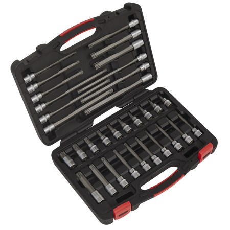 Sealey AK89001 32pc 3/8"Sq Drive TRX-Star* Socket Bit Set - Platinum Series