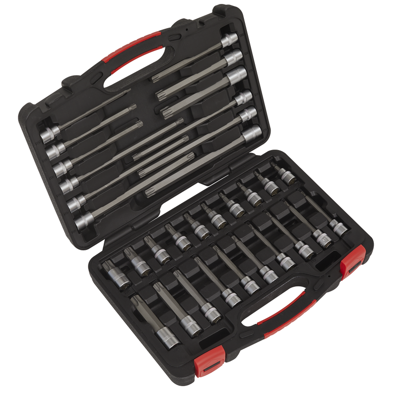 Sealey AK89001 32pc 3/8"Sq Drive TRX-Star* Socket Bit Set - Platinum Series