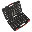 Sealey AK89002 26pc 3/8"Sq Drive Spline Socket Bit Set - Platinum Series