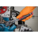 Sealey AK8938 Ratchet Wrench 3/8"Sq Drive Offset Pear-Head with Flip Reverse